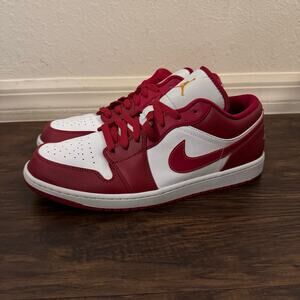 Air Jordan 1 Low Cardinal Red Men’s Sneakers Size 13 553558-607
